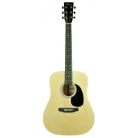 Chitară acustică Flame FG029-41 NT Set 4/4, Dreadnought, Natural photo 7