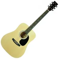 Chitară acustică Flame FG029-41 NT Set 4/4, Dreadnought, Natural photo 10