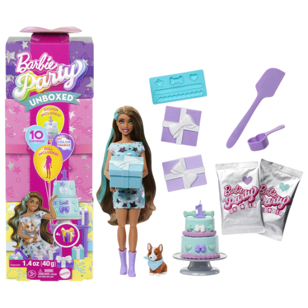 Кукла Mattel Barbie Party Unboxed JFG72 модель / 3+ photo 1