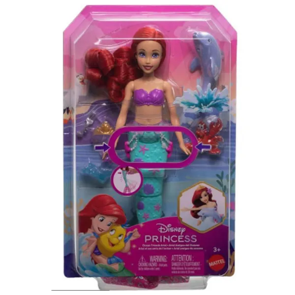 Păpușă Mattel Ariel JFC39 sirenă / 3+ photo 7