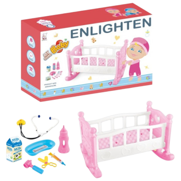 Мебель для кукол Optmarket DE03.61  кроватка / 3+ photo 2