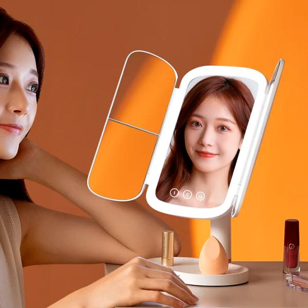 Oglindă de machiaj LED Mirror QW-M71 Unilateral / White photo 2