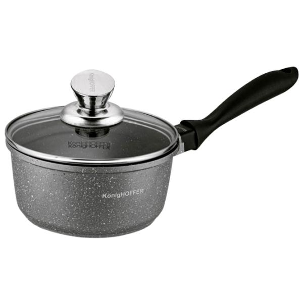 Набор кастрюль Konighoffer Pollo 4.5л Нержавеющая сталь / Черный photo 2 Набор кастрюль Konighoffer Pollo 4.5л Нержавеющая сталь / Черный photo 2