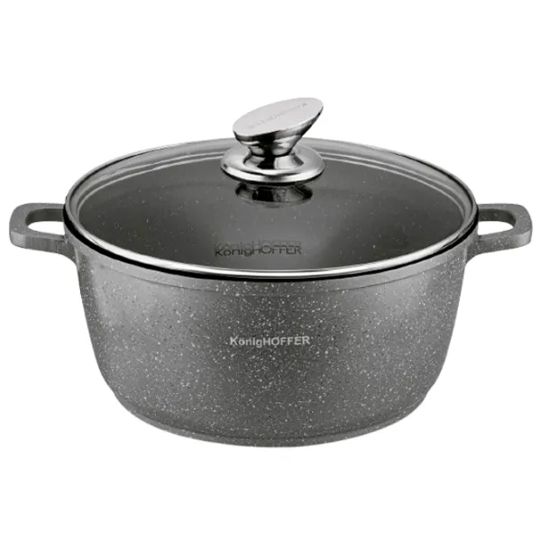 Набор кастрюль Konighoffer Pollo 4.5л Нержавеющая сталь / Черный photo 3 Набор кастрюль Konighoffer Pollo 4.5л Нержавеющая сталь / Черный photo 3