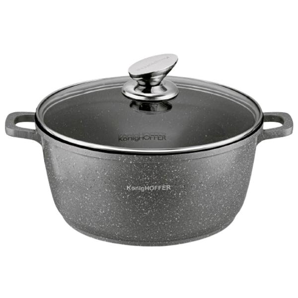 Набор кастрюль Konighoffer Pollo 4.5л Нержавеющая сталь / Черный photo 3 Набор кастрюль Konighoffer Pollo 4.5л Нержавеющая сталь / Черный photo 3