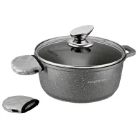 Набор кастрюль Konighoffer Pollo 4.5л Нержавеющая сталь / Черный photo 5