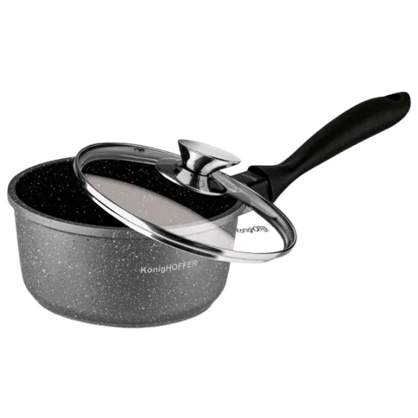 Набор кастрюль Konighoffer Pollo 4.5л Нержавеющая сталь / Черный photo 6 Набор кастрюль Konighoffer Pollo 4.5л Нержавеющая сталь / Черный photo 6