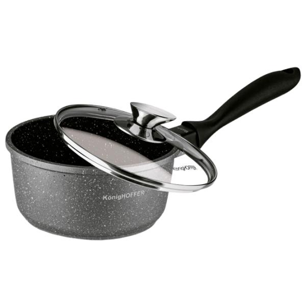Набор кастрюль Konighoffer Pollo 4.5л Нержавеющая сталь / Черный photo 6 Набор кастрюль Konighoffer Pollo 4.5л Нержавеющая сталь / Черный photo 6
