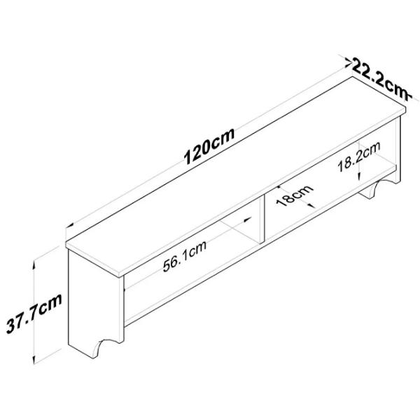 Cuier Mirage Meble P2 LPAL / White Walnut photo 6 Cuier Mirage Meble P2 LPAL / White Walnut photo 6
