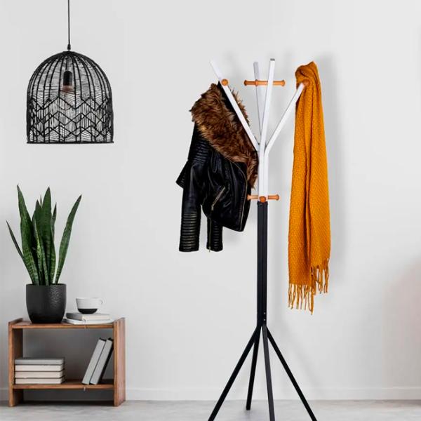 Вешалка Modern Home YLT-0603-01P Массив / Черный Белый photo 4