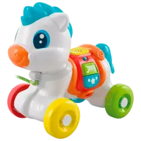 Игрушка каталка Clementoni Пони 17812 0.6+ / Белый