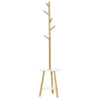 Вешалка Homcom 837-306V00ND МДФ / Белый дуб