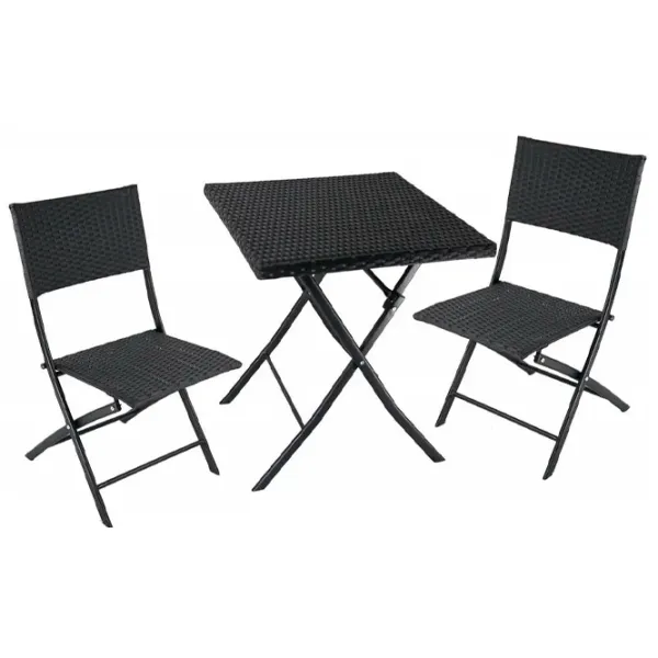 Set mobilă grădină Hola Panama Rattan Metal / Plastic / Plastic / Black photo 1