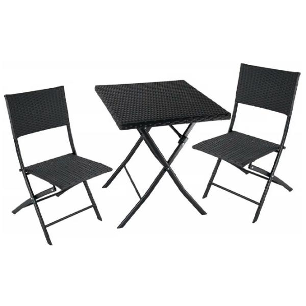 Set mobilă grădină Hola Panama Rattan Metal / Plastic / Plastic / Black photo 1