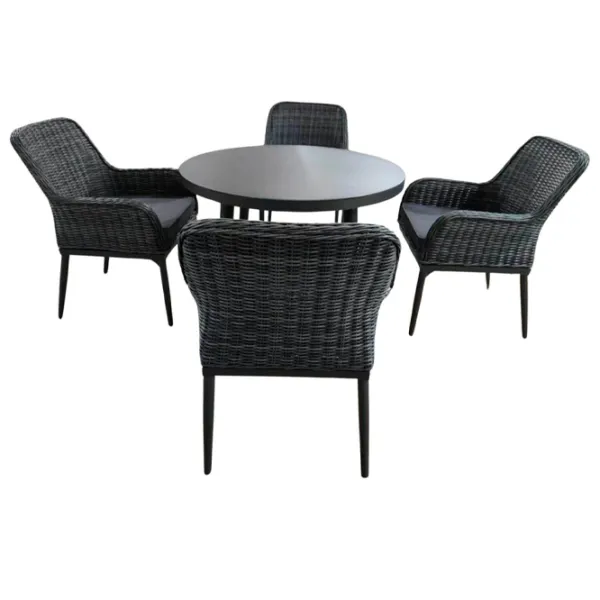 Set mobilă grădină Hola CREATIV Aluminiu / Ratan artificial / Rattan artificial / Anthracite photo 1