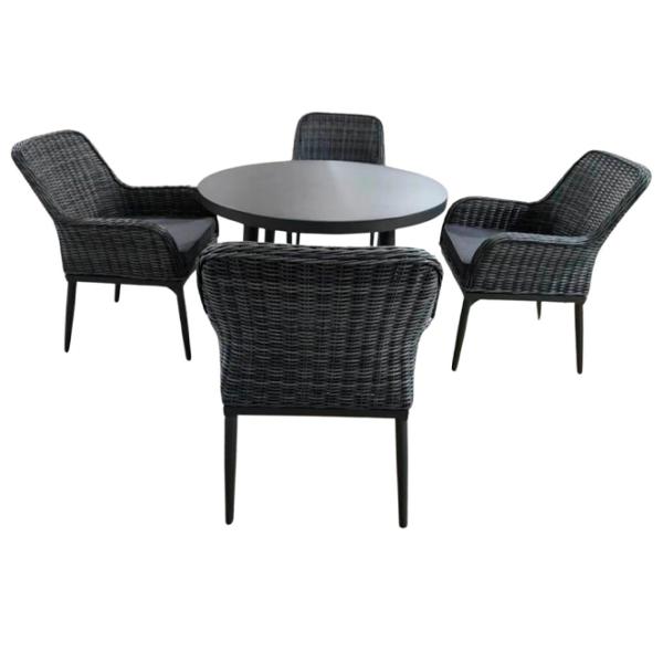 Set mobilă grădină Hola CREATIV Aluminiu / Ratan artificial / Rattan artificial / Anthracite photo 1