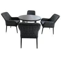 Set mobilă grădină Hola CREATIV Aluminiu / Ratan artificial / Rattan artificial / Anthracite