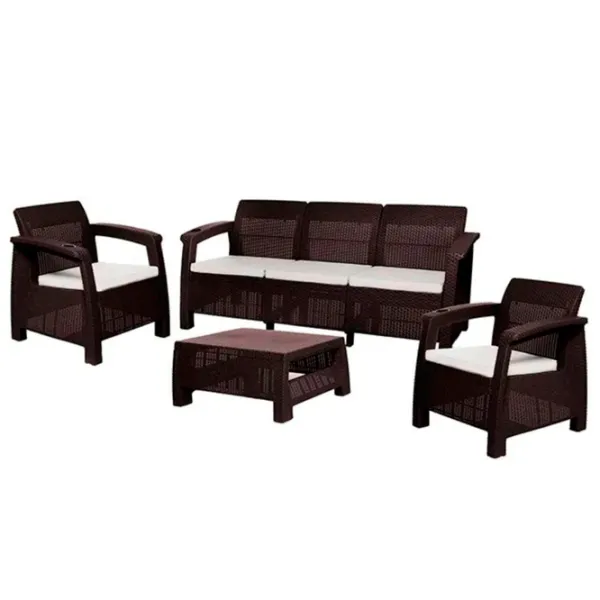 Set mobilă grădină Hola Ferrara Elegance Plastic / Plastic / Plastic / Wenge photo 1