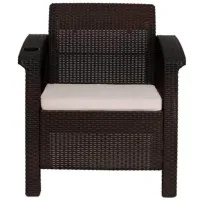 Set mobilă grădină Hola Ferrara Elegance Plastic / Plastic / Plastic / Wenge photo 4