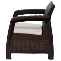 Set mobilă grădină Hola Ferrara Elegance Plastic / Plastic / Plastic / Wenge photo 5