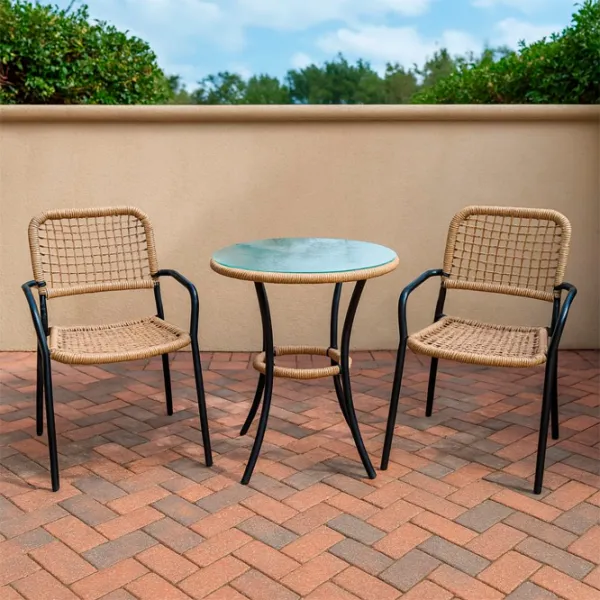 Set mobilă grădină Hola Polirattan Polirattan / Polirattan / Polirattan / Beige photo 3