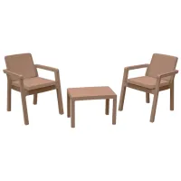 Набор садовой мебели Hola Prestige Пластик / Пластик / Пластик / Бежевый