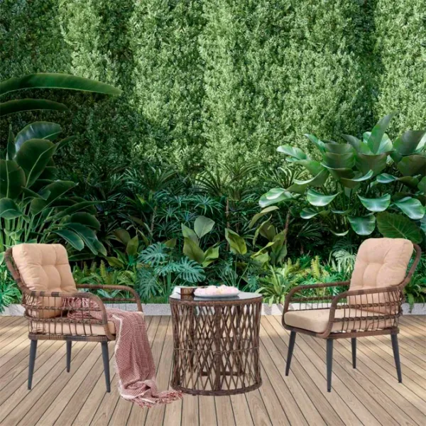 Set mobilă grădină Hola Pisa  Ratan artificial / Sticlă / Rattan artificial / Brown photo 3