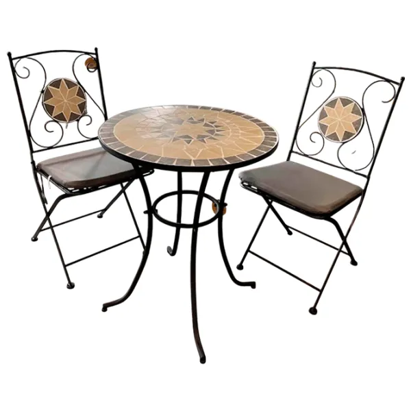 Set mobilă grădină Hola Bistro Plastic / Metal / Metal / Black photo 1