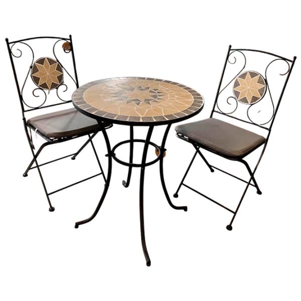 Set mobilă grădină Hola Bistro Plastic / Metal / Metal / Black photo 1
