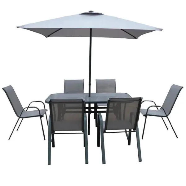 Set mobilă grădină Hola 01273175 Metal / Sticlă / Metal / Black photo 5