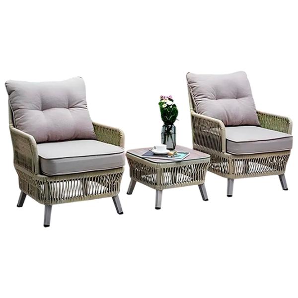 Set mobilă grădină Hola Rattan Ratan sintetic / Ratan sintetic / Ratan sintetic / Beige photo 1