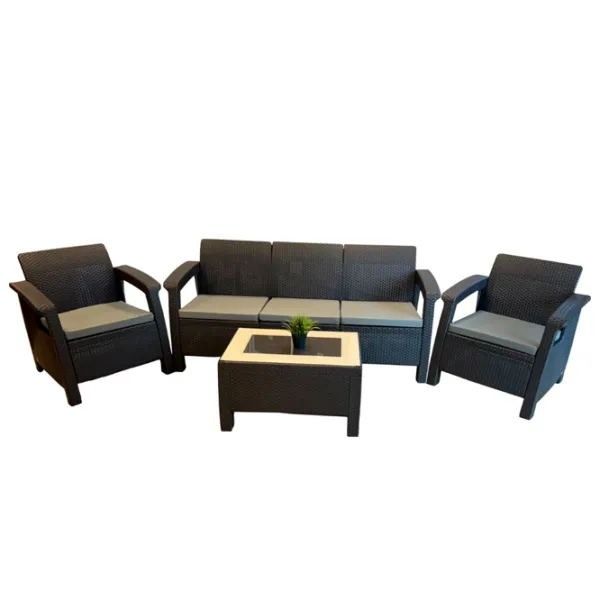 Set mobilă grădină Hola Novara Plastic / Plastic / Plastic / Brown photo 1