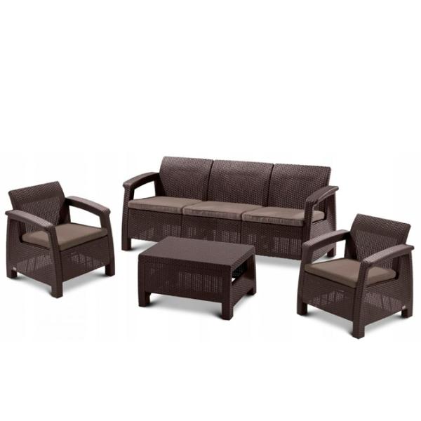 Set mobilă grădină Hola Novara Plastic / Plastic / Plastic / Brown photo 3