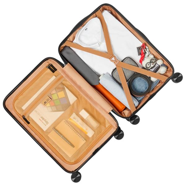 Valiză RivaCase Clark-ECO Hardshell 28l/ Light Brown Black photo 18