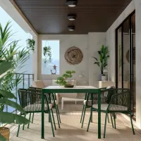 Садовый стол Ikea Segeron Прямоугольный / Серый Зеленый photo 4