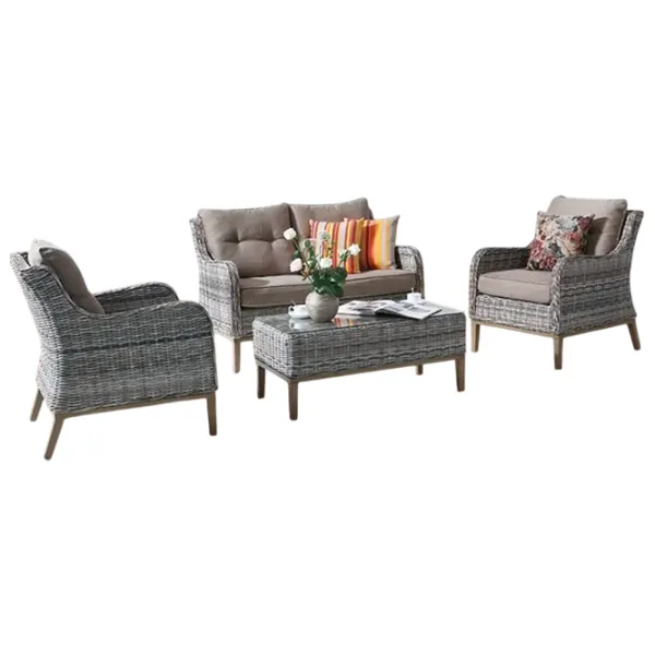 Set mobilă terasă Hola Rattan Ratan sintetic / Ratan sintetic / Ratan sintetic / Cappucino photo 1