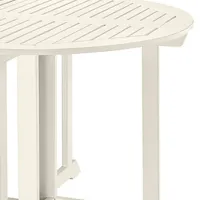 Masă de grădină Ikea Bondholmen 108 Rotund / White White photo 3