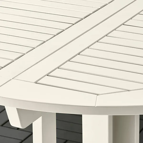 Садовый стол Ikea Bondholmen 108 Круглый / White Белый photo 4