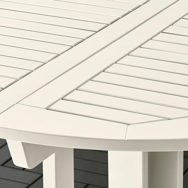 Садовый стол Ikea Bondholmen 108 Круглый / White Белый photo 4