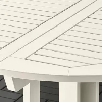 Masă de grădină Ikea Bondholmen 108 Rotund / White White photo 4