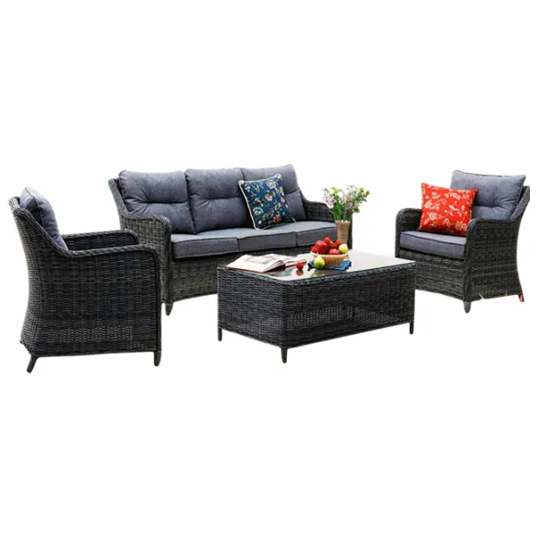 Set mobilă grădină Hola Rattan Plastic / Plastic / Plastic / Anthracite photo 1