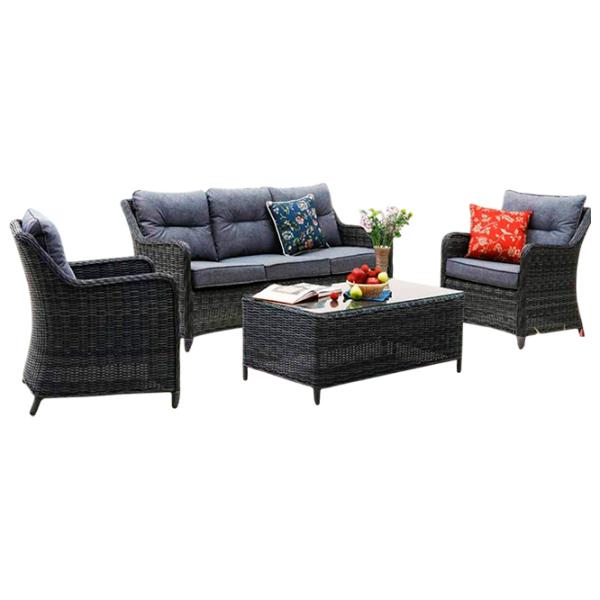 Set mobilă grădină Hola Rattan Plastic / Plastic / Plastic / Anthracite photo 1