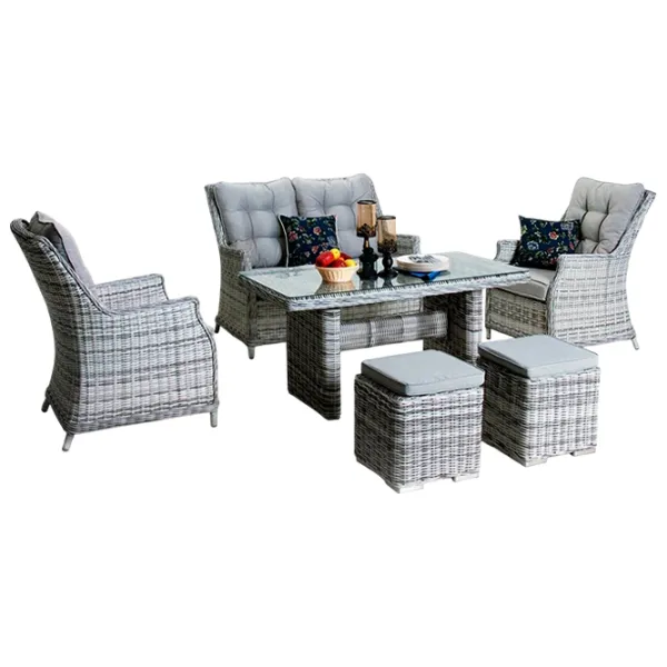 Set mobilă grădină Hola Rattan Plastic / Plastic / Plastic / Cappucino photo 1