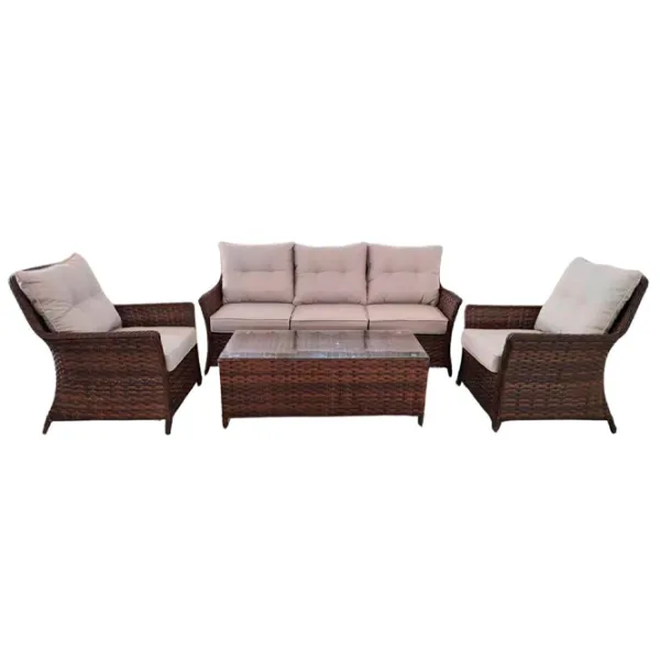 Set mobilă grădină Hola Tropicana Aluminiu / Ratan sintetic / Ratan sintetic / Wenge photo 5