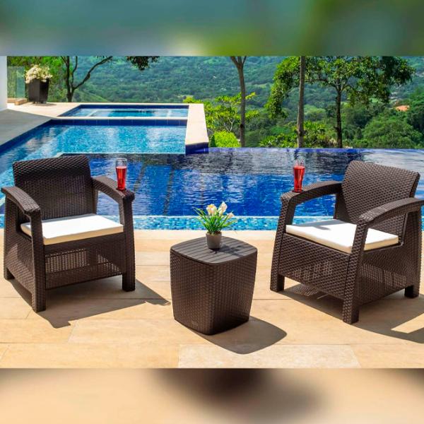 Set mobilă terasă Hola Ferrara Star Plastic / Plastic / Plastic / Wenge photo 2