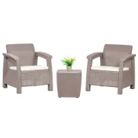Set mobilă terasă Hola Ferrara Star Plastic / Plastic / Plastic / Cappucino