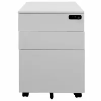Comodă pentru birou DecoPrim Rollbox Lima 60 x 39 x 50 / Metal / White photo 2