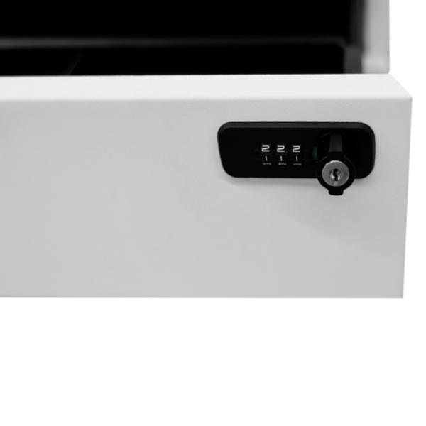 Comodă pentru birou DecoPrim Rollbox Lima 60 x 39 x 50 / Metal / White photo 4