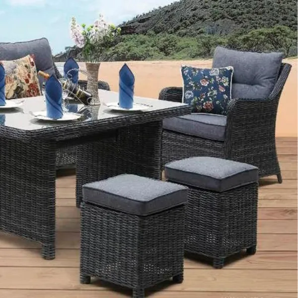 Set mobilă grădină Hola Rattan Ratan sintetic / Ratan sintetic / Ratan sintetic / Anthracite photo 5