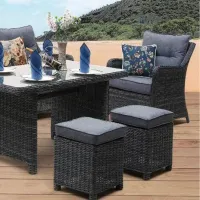 Set mobilă grădină Hola Rattan Ratan sintetic / Ratan sintetic / Ratan sintetic / Anthracite photo 5
